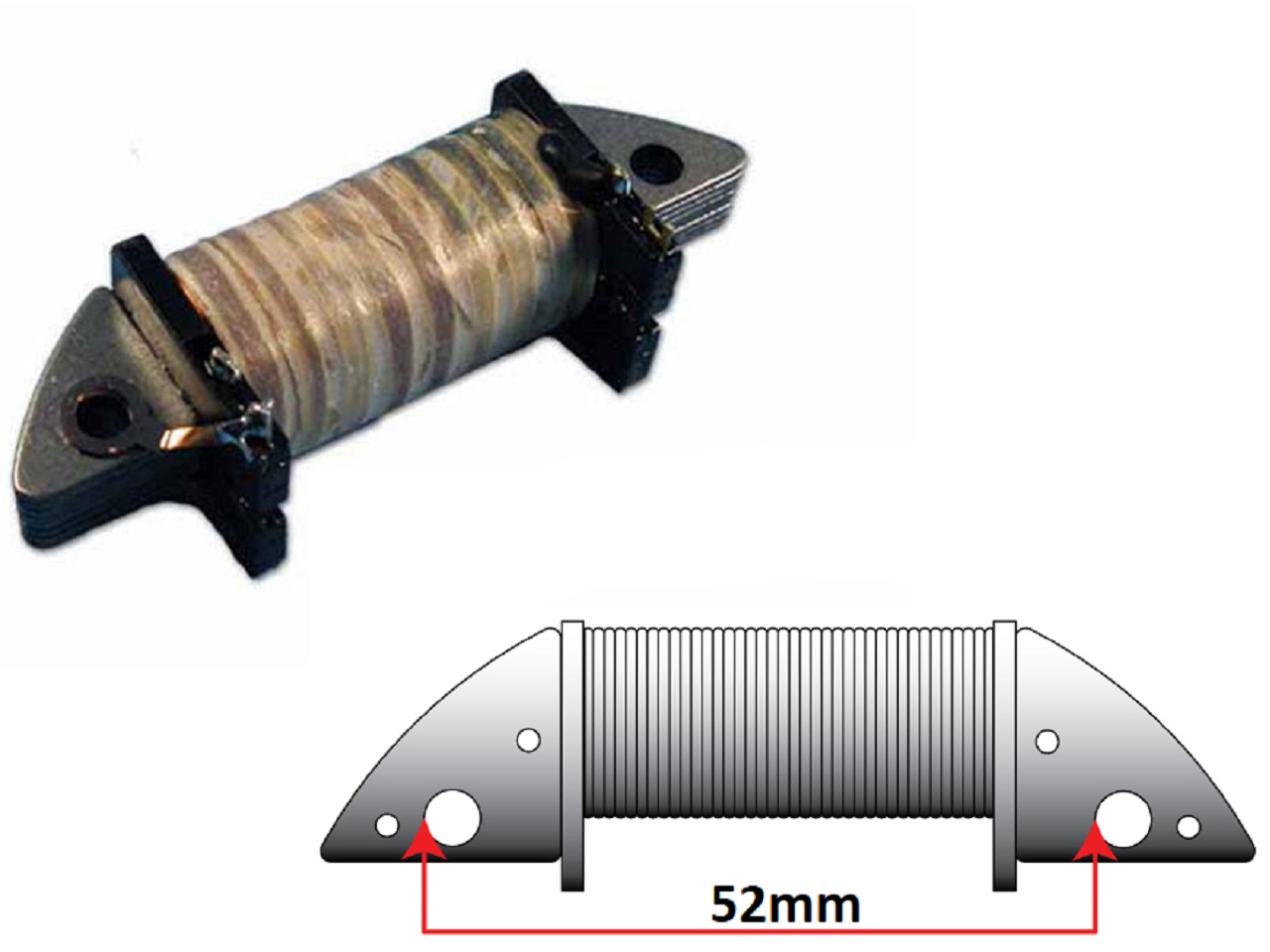 Ignition Source Coils Kawasaki KX400 KX500 KDX200 Yamaha DT175 YZ465 YZ490 DT50 DT125L - C33 - Click Image to Close