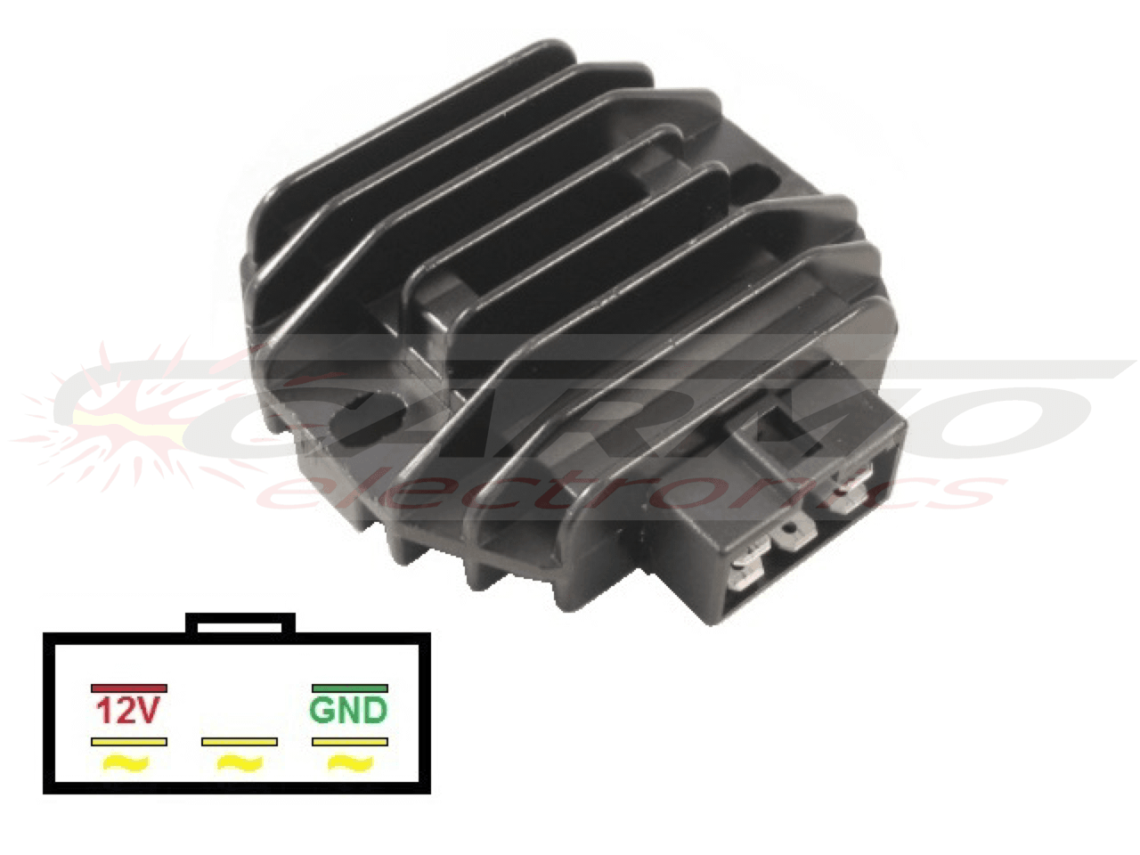 CARR202 Kawasaki MOSFET Voltage regulator rectifier (SH555-12, SH640D-12, SH661-12, SH713AA, SH719AA, SH548-12) - Click Image to Close