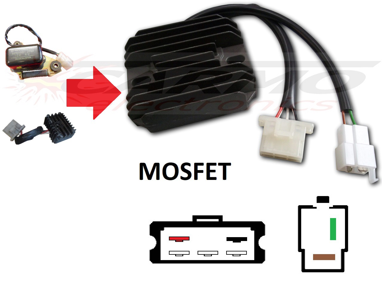 CARR381 - Yamaha XS MOSFET Voltage regulator rectifier - Click Image to Close