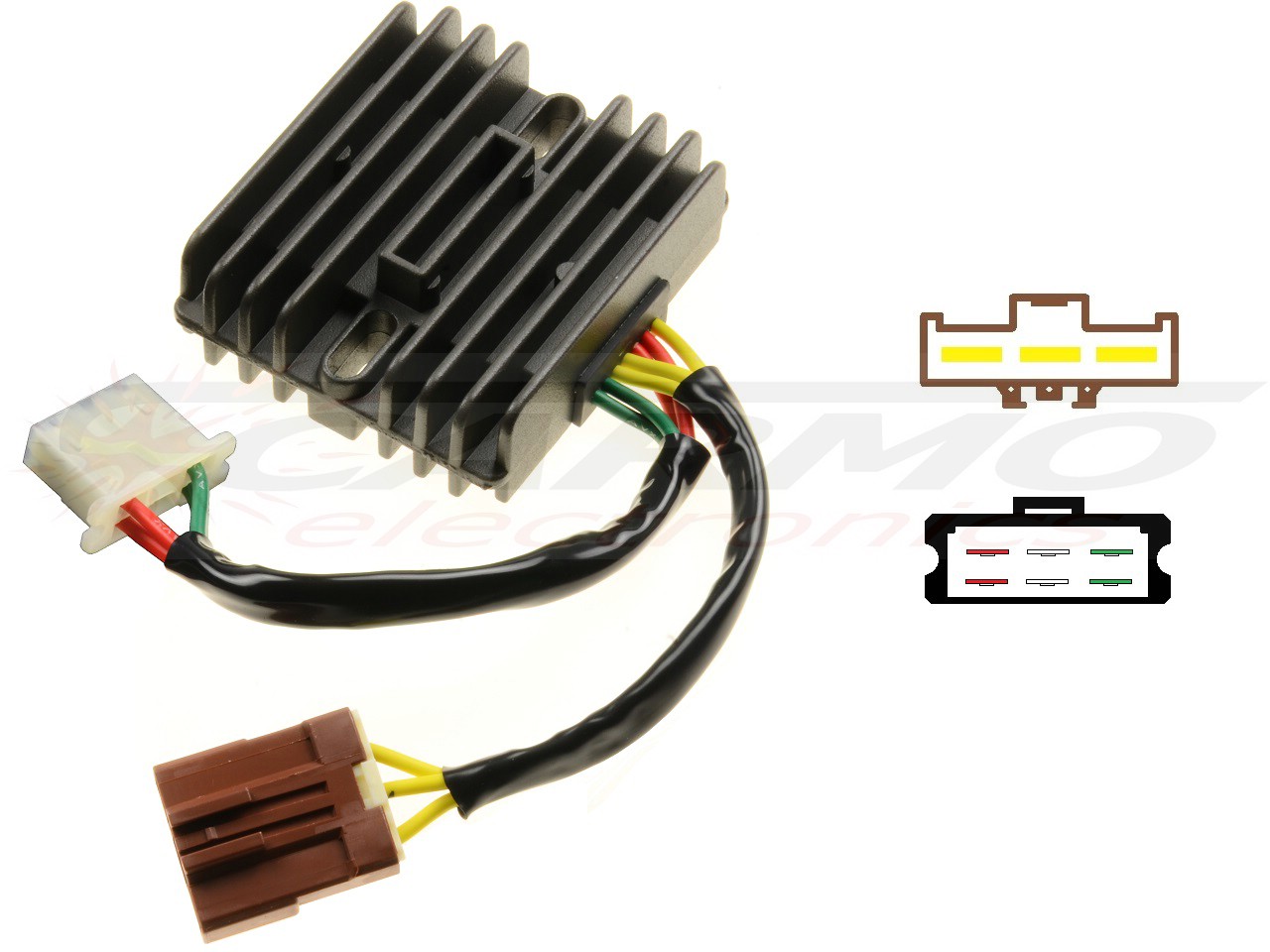 CARR971 - Aprilia MOSFET Voltage regulator rectifier 21066-1093 / AP8127144 / 8127144 / SH5416-12 / SH541G-12 / SH579GA - Click Image to Close