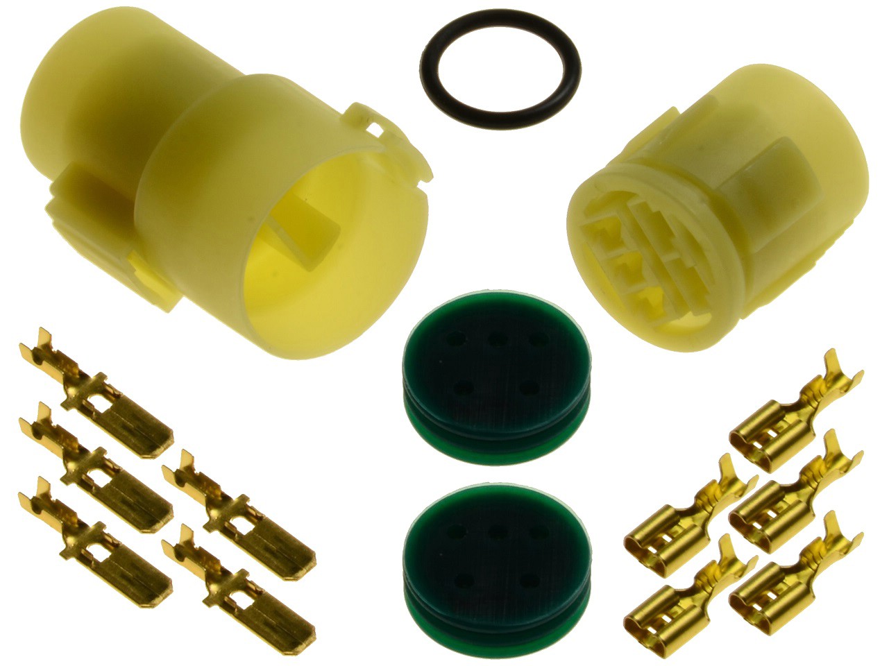 CKK7053F - Motorbike connector plug set waterproof (round 5 pole) - Click Image to Close