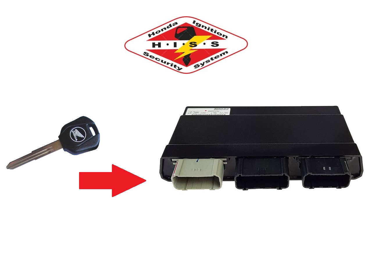 Honda 1x chip HISS key programming → unit - Click Image to Close