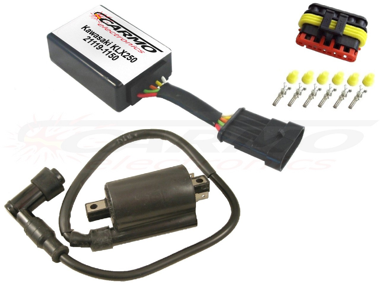 Kawasaki KLR250 KLX250 igniter ignition module CDI TCI Box (21119-1150, 070000-1290) - Click Image to Close