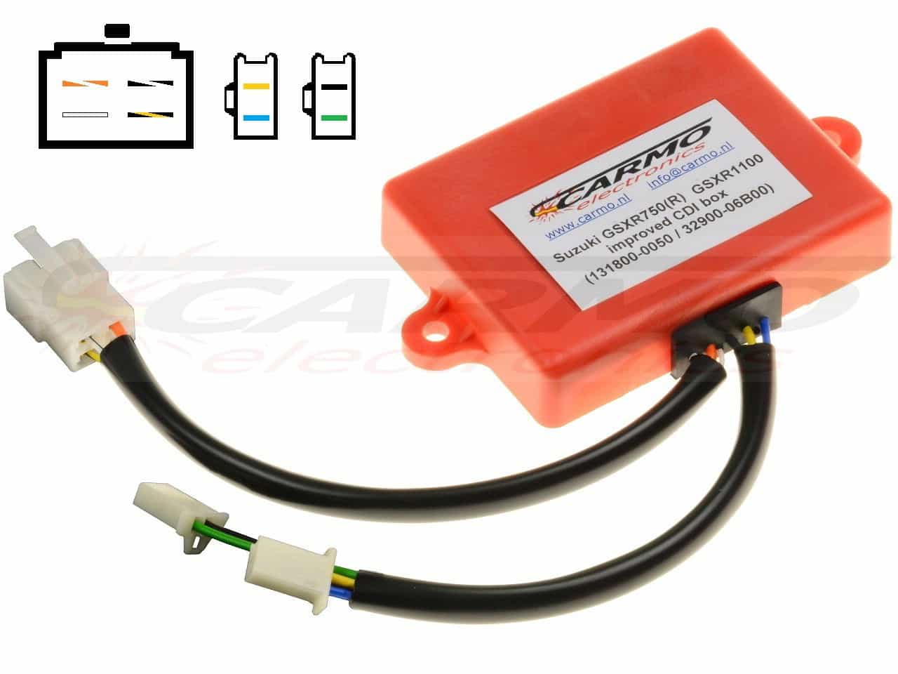 Suzuki GSXR750 GSXR1100 (32900-06B00, 131800-0050, 32900-27A00) igniter ignition module CDI TCI Box - Click Image to Close