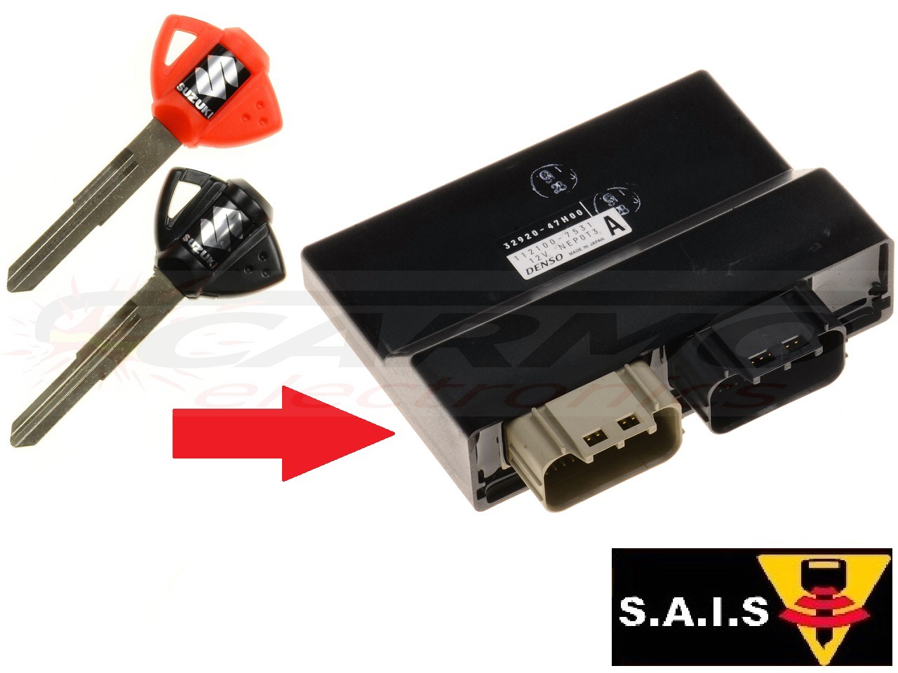 Suzuki 2x SAIS key programming → motorbike ECU - Click Image to Close