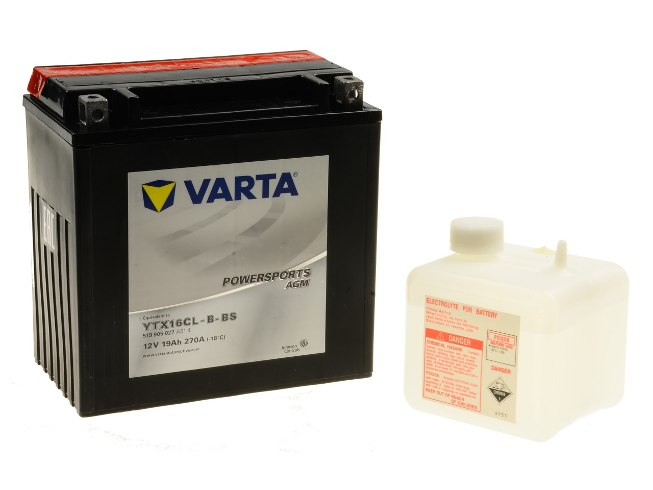 Varta YB16CL-B - Click Image to Close