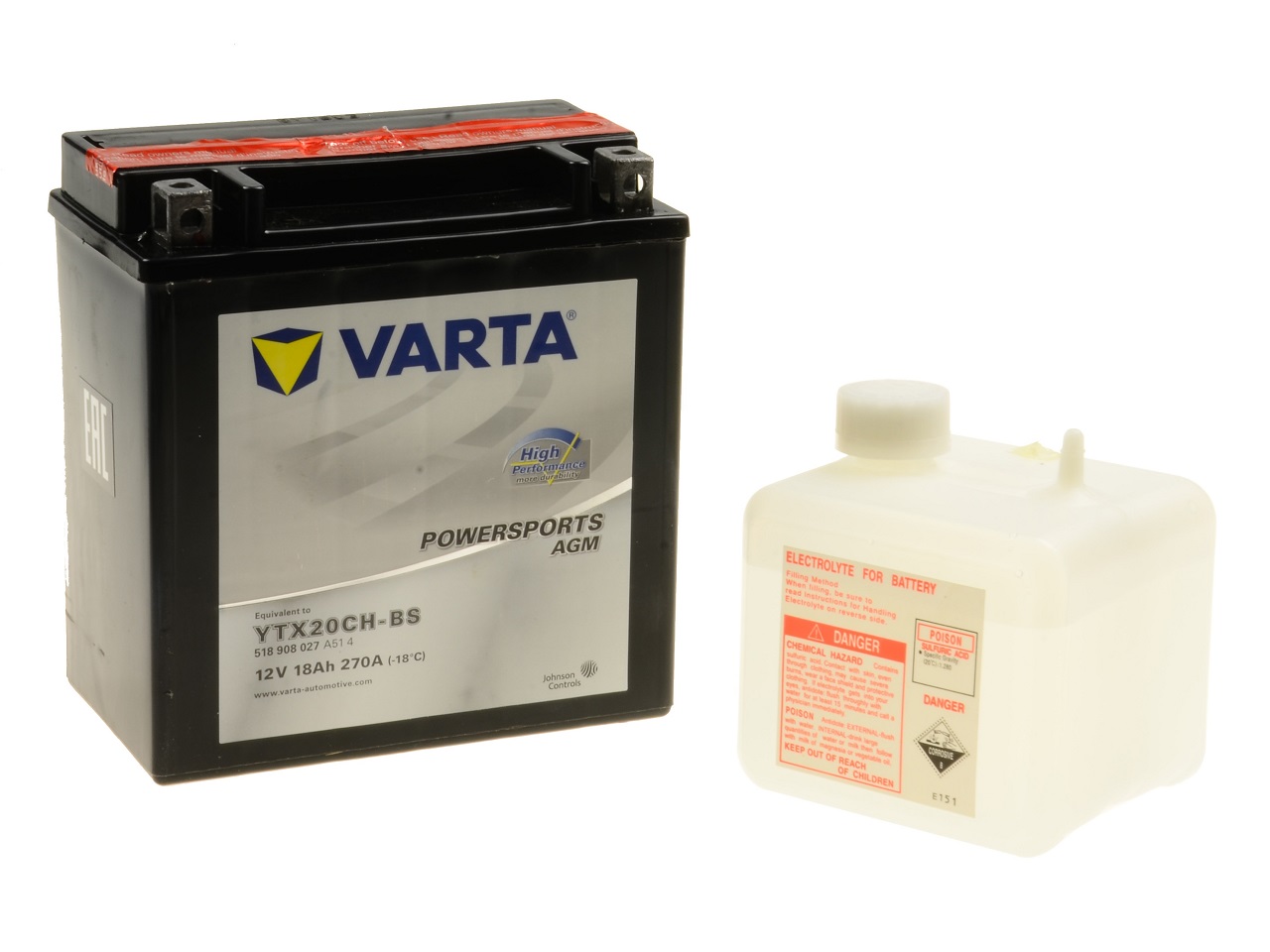 Varta YTX20CH-BS - Click Image to Close