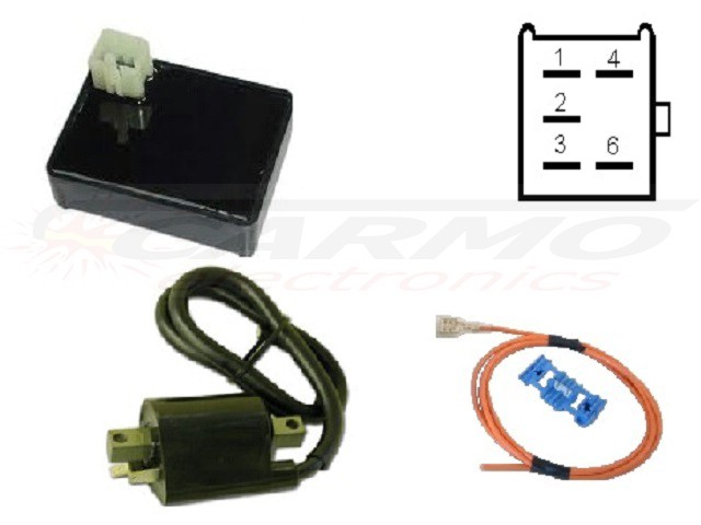 Improved Zongshen 50cc Yakaz igniter ignition module CDI TCI Box set - Click Image to Close